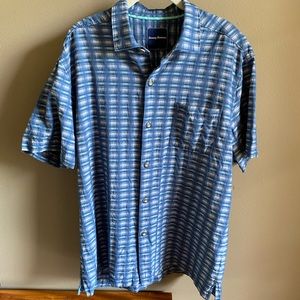 Tommy Bahama Blue Plaid Button Down Shirt